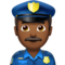 Police Officer - Medium Black emoji on Apple